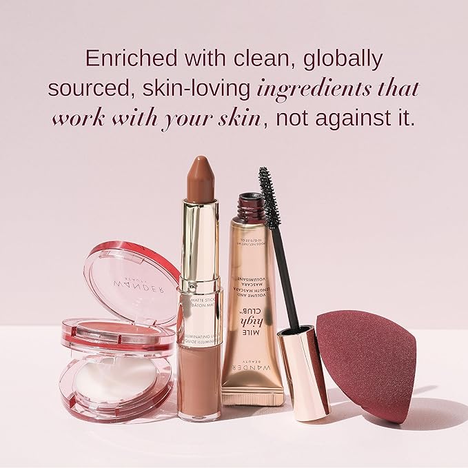 Wander Beauty Double Date Lip & Cheek - Rendezvous/Swipe - 4-in-1 Cream Blush & Lip Tint - Blush, Lip Moisturizer, Lip Balm & Eye Gloss - Multitasking Eye, Cheek & Lip Makeup With Green Tea - 0.07 oz