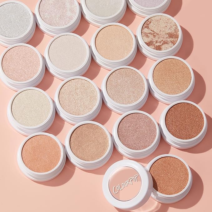 ColourPop Super Shock Highlighter Makeup - High-Pigment, Creme-Powder Face Makeup - Buildable & Blendable Formula with a Unique Bouncy Texture - Lunch Money (0.15 oz)
