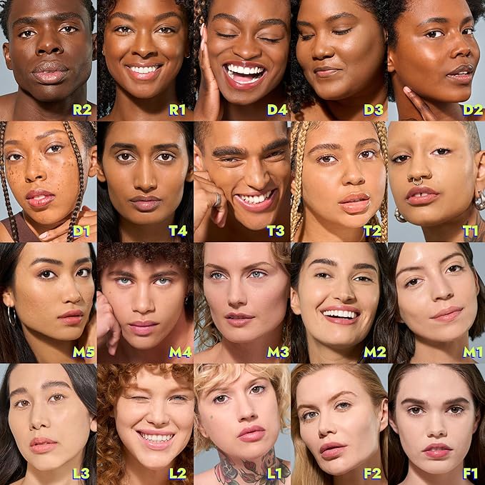 COVER FX Power Play Foundation - Shade D1 - Buildable Full Coverage - Waterproof Sweat-Proof Transfer-Proof - Natural Matte Finish - All Skin Types